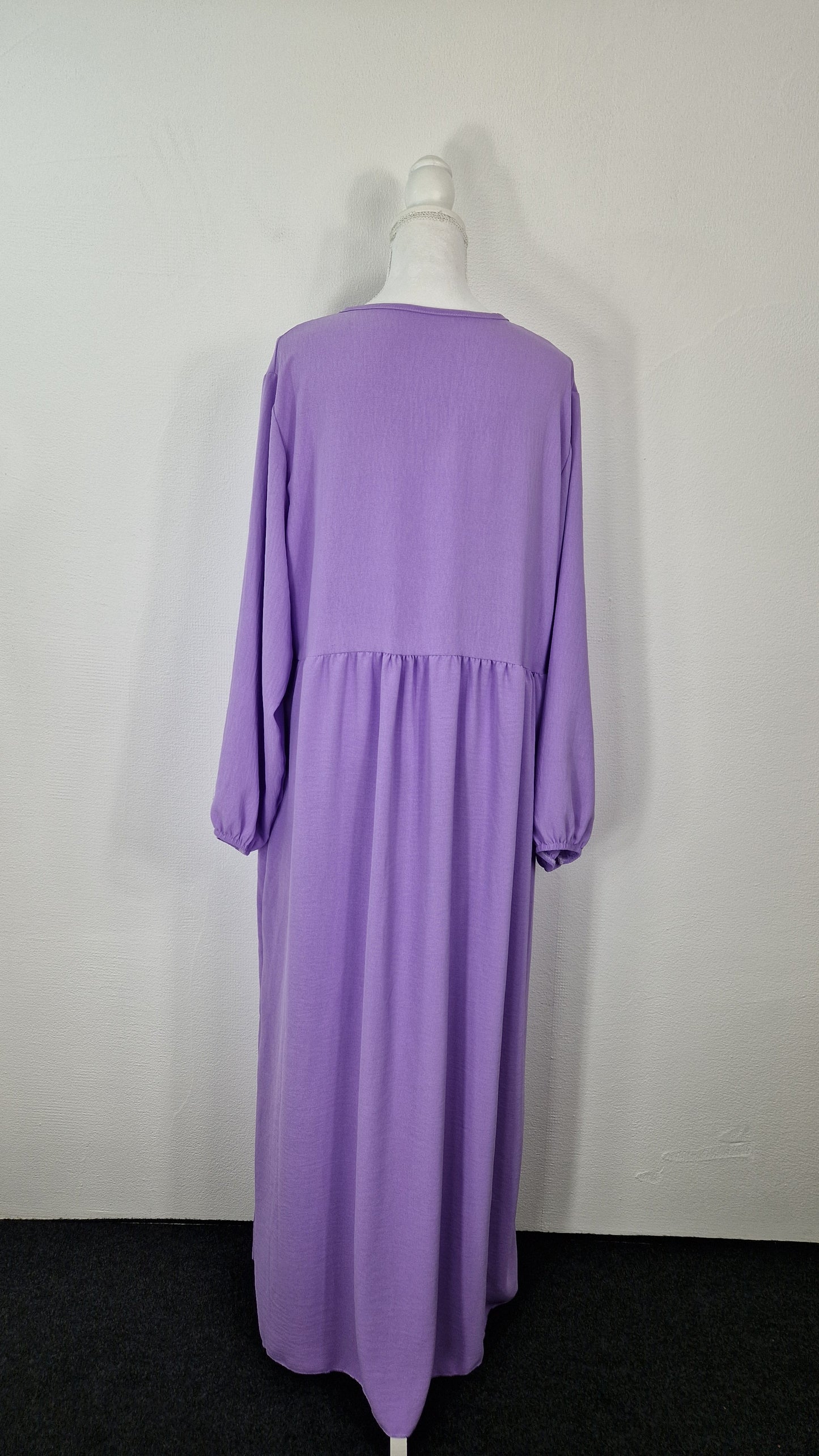 Abaya mit Rüschen - Purple