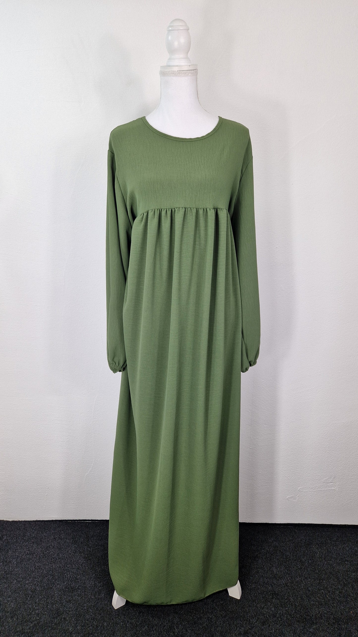 Abaya mit Rüschen - Khaki
