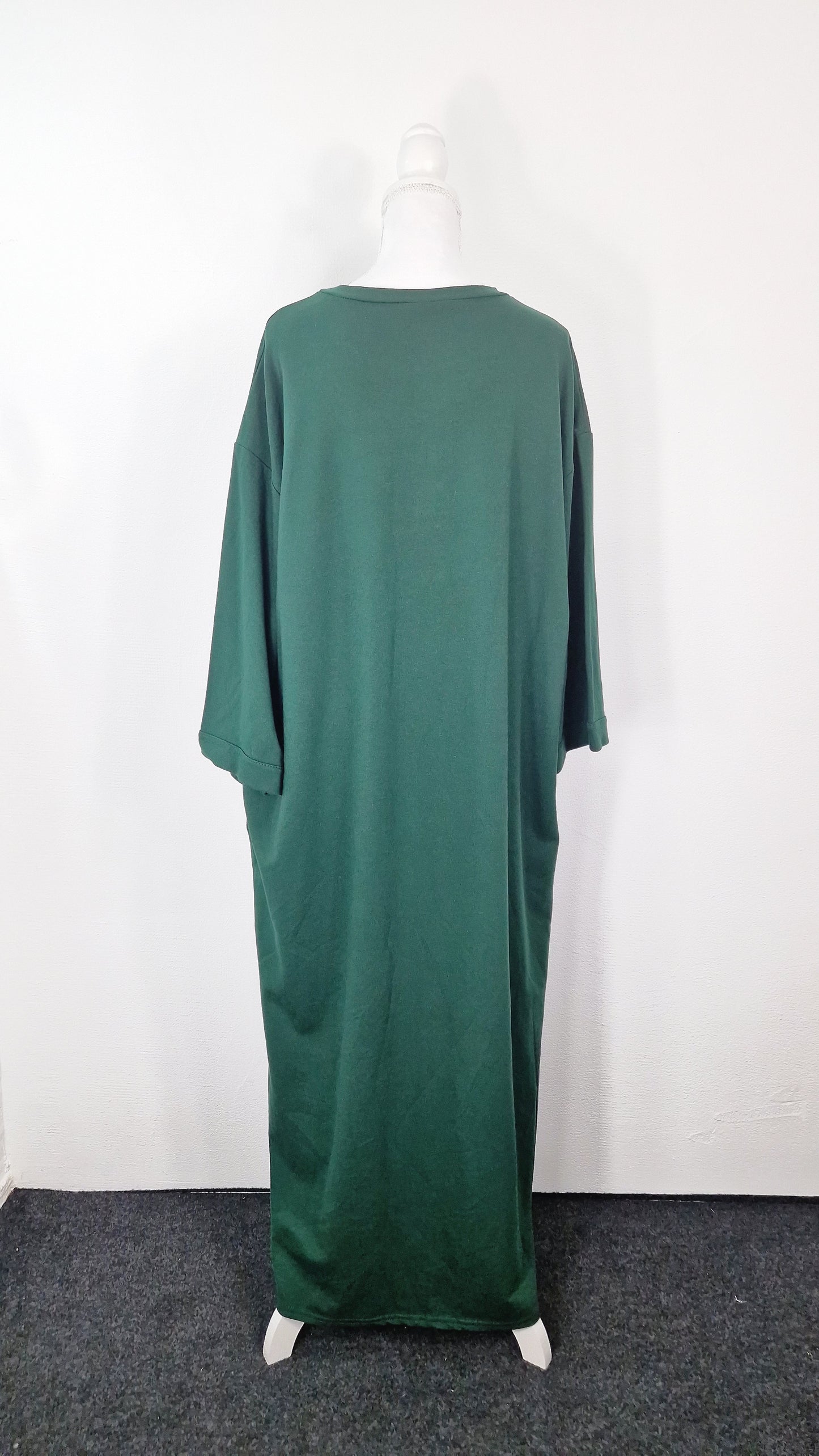 Maxi Shirt Dress - Amazon Green